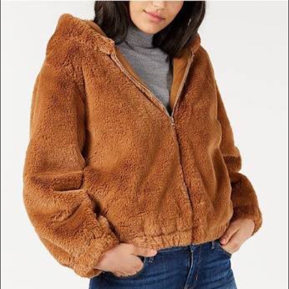 French Connection Jackets & Blazers - French Connection Faux Fur Bomber Jacket